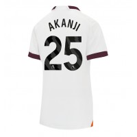Fotbalové Dres Manchester City Manuel Akanji #25 Dámské Venkovní 2023-24 Krátký Rukáv